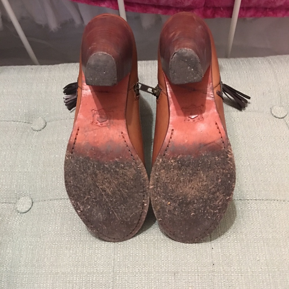 Trask. Booties With Tassels And Stitching - image 4